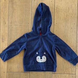 Carter's Blue Fleece Hoodie Sweatshirt
